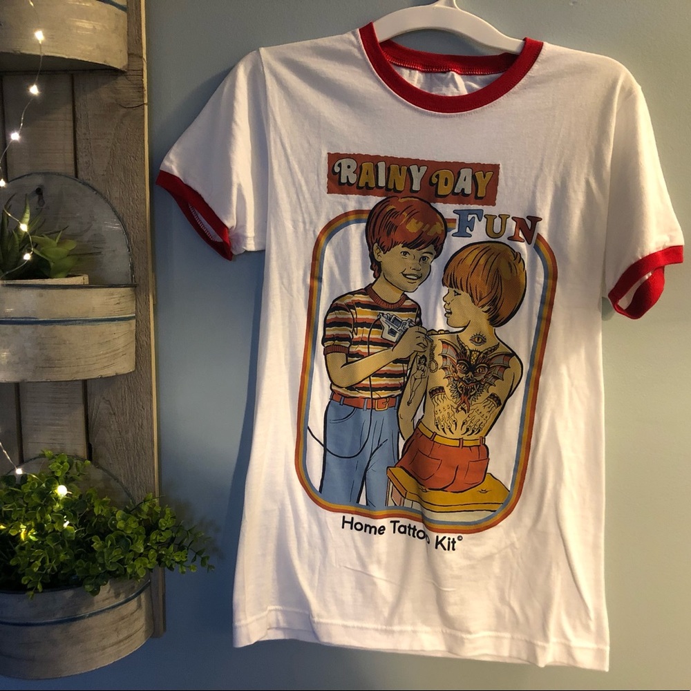 wicked clothes ringer t-shirt